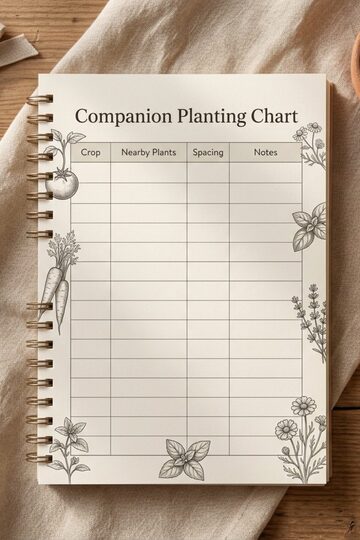 Vegetable Companion Planting Chart & Guide